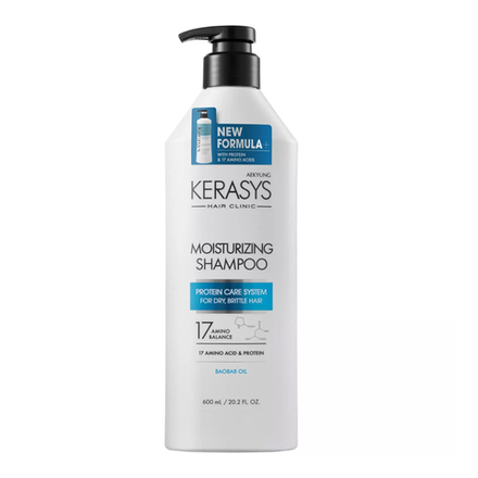 Kerasys Шампунь Увлажняющий для ломких и вьющихся волос с дозатором 600 мл