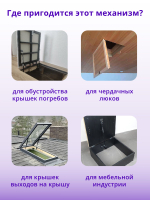 Механизм подъема крышки люка 400N