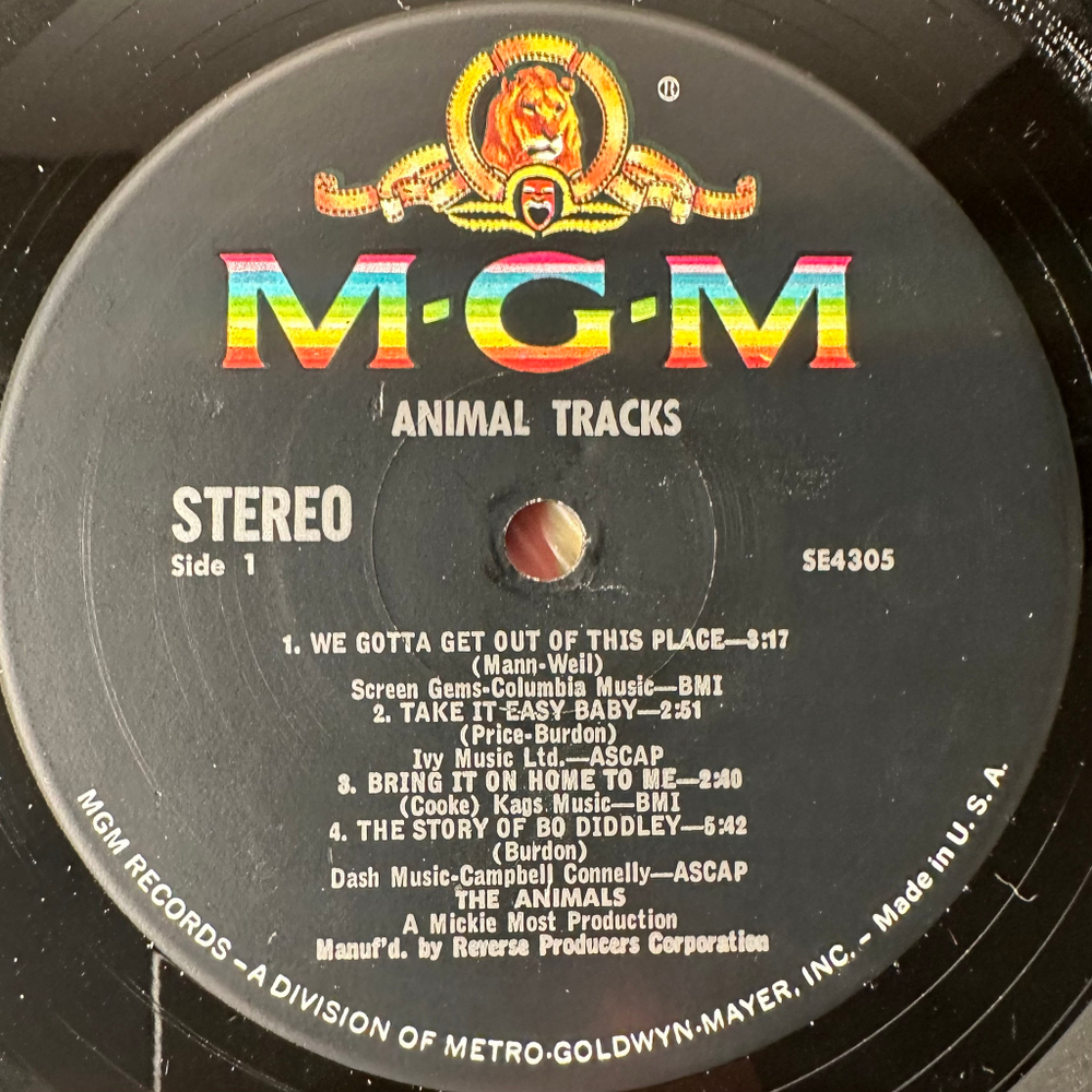 The Animals ‎– Animal Tracks (США 1965г.)