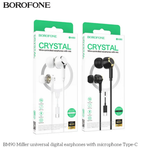 Наушники проводные Type-C -1.2м. с микрофоном Borofone BM90