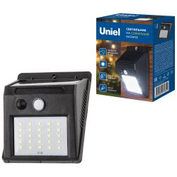 USL-F-162-PT120 SENSOR Садовый светильник на солнечной батарее. с датчиком движения. 25 светодиодов. Белый свет. 1x18650 Li-Io аккумулятор в-к. IP44. TM Uniel