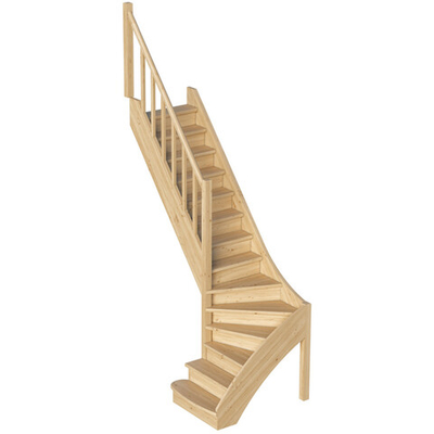 Лестница на второй этаж ЛС-07м/5 Левая с подступенками