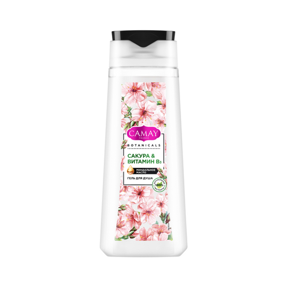 Camay Botanicals Гель для душа Японская сакура 250 мл