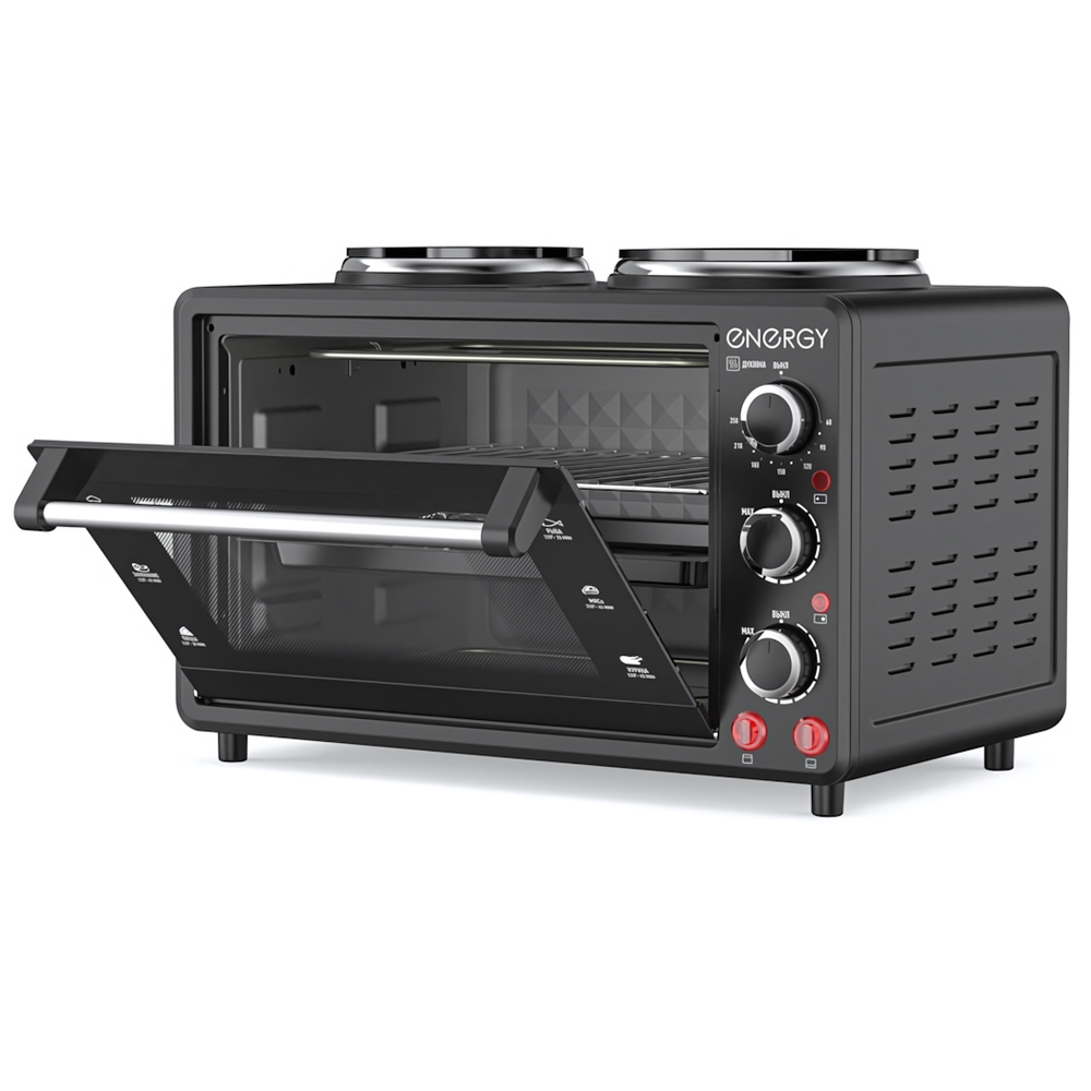 Духовка электрическая ENERGY GН-26A-B, 1400Вт, 26л