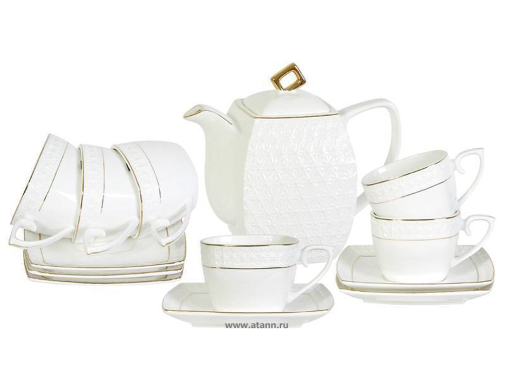 Чайный набор 13 предметов "Снежная королева" (240мл, 900мл) (34278)