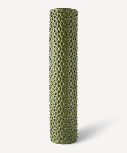 Ролик массажный FA-527, EVA, 56x12 cм, средняя жесткость, хаки