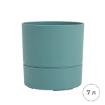 Горшок цветочный EDA 7 л, диаметр 25 см, бирюзовый