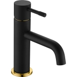 Смеситель для раковины Boheme Uno 461-BG black gold