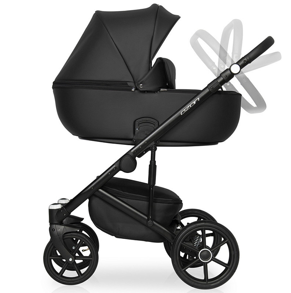 Детская коляска Riko Basic Ozon 3 в 1 06 черный