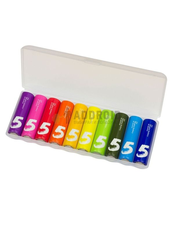 Батарейки алкалиновые Xiaomi ZMI Rainbow ZI5 AA501 (тип АА, уп.10шт.)