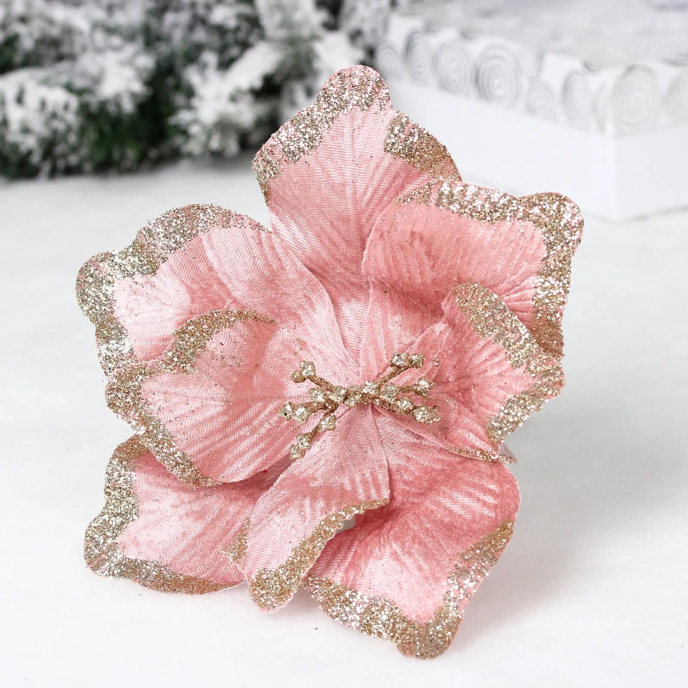 Украшение новогоднее «Пуансеттия - Волшебный день» 23 см, Сиреневый