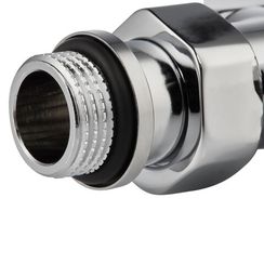 Набор термостатический для радиатора угловой Royal Thermo Design Pro 15 мм М30х1,5 (Хром)