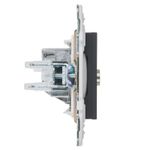 SKANDY Розетка TV оконечная SK-A12G графит IEK