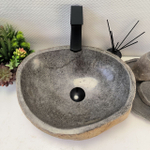 Раковина из речного камня RS-64112 (45*36*15) 0122