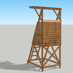 Вышка наблюдательная ВИХРЬ 180х130х380 см