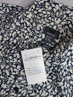 Рубашка H&M с принтом 44 размер