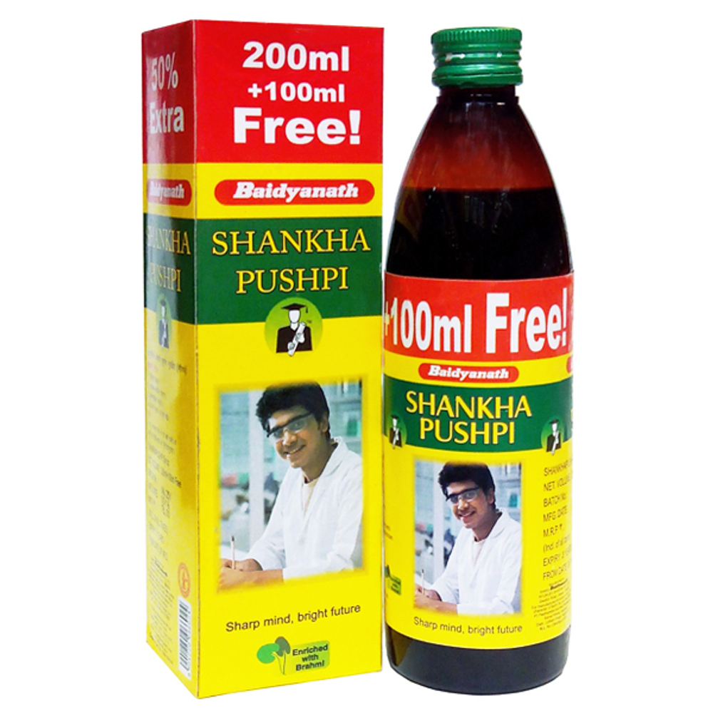 Шанкха Пушпи сироп Байдианат (Shankha Pushpi syrup Baidyanath), 300 мл