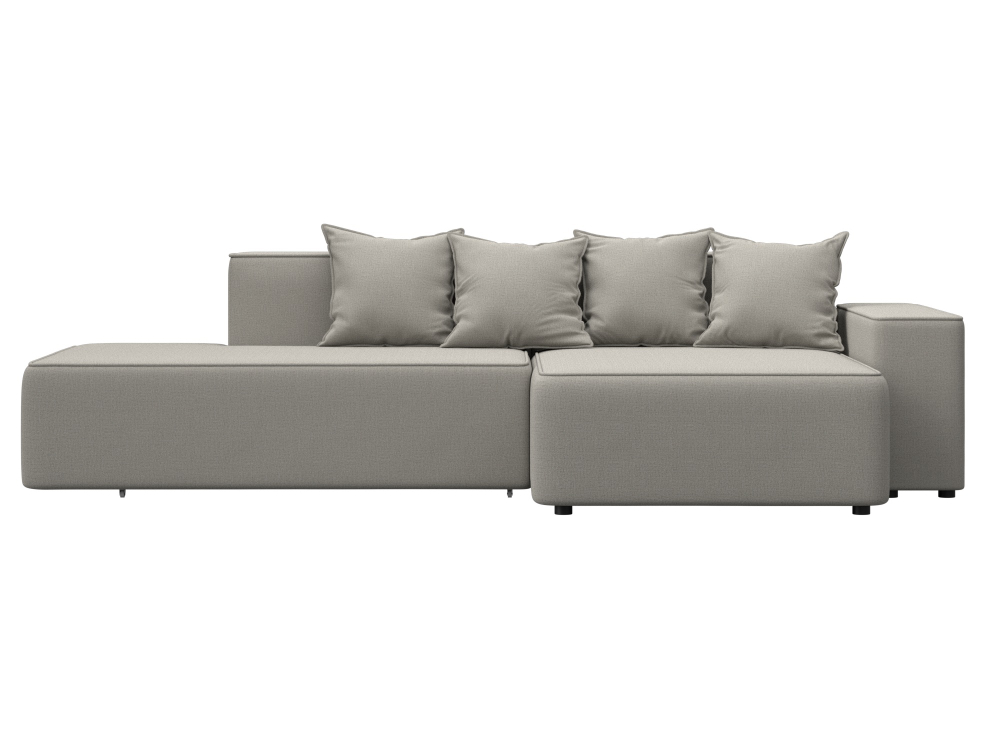 Диван угловой Лига-079 угол правый РОГОЖКА Амур 02 бежевый