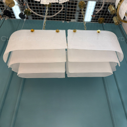 Люстра Cloyd PAMIR C12 / шир. 100 см - латунь - белое матовое стекло (арт.11657)