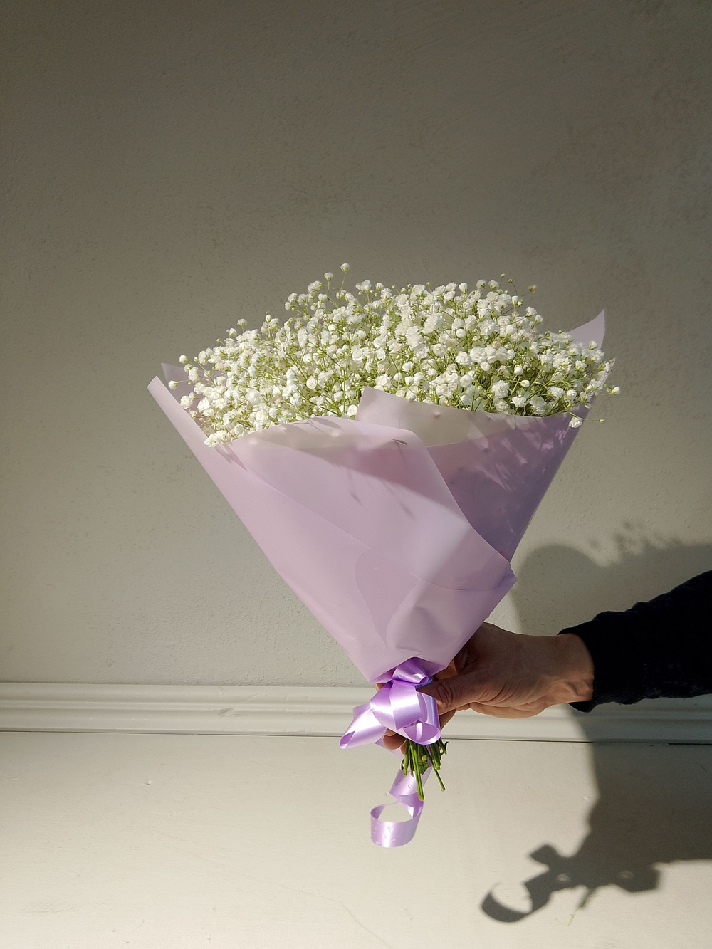 Огромный букет с воздушной гипсофилой (М0010)