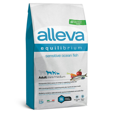 Alleva Equilibrium Adult Mini & Medium с океанической рыбой