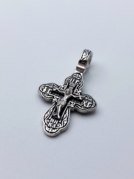 Крест из серебра/Чернение