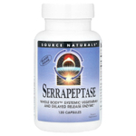 Source Naturals, серрапептаза, 120 капсул (60 000 SPU в 1 капсуле)