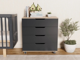 Комод пеленальный Incanto Юг 800/4 бук/графит