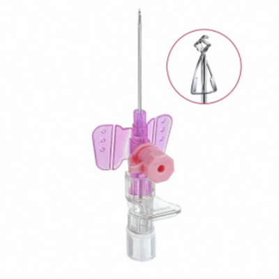 Катетер внутривенный Вазофикс Сэйфти/Vasofix Safety с инъекционным портом и клипсой G 24/0,7х19 мм