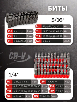 Набор инструментов 216 пр.1/4'',3/8'',1/2''(6гр.)(4-32мм) DISEN DS38841