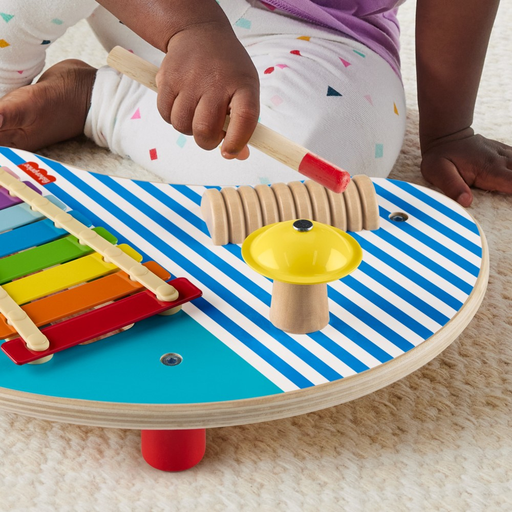 Fisher Price HXT91 — Музыкальный столик Fisher-Price деревянный с инструментами — фото 3