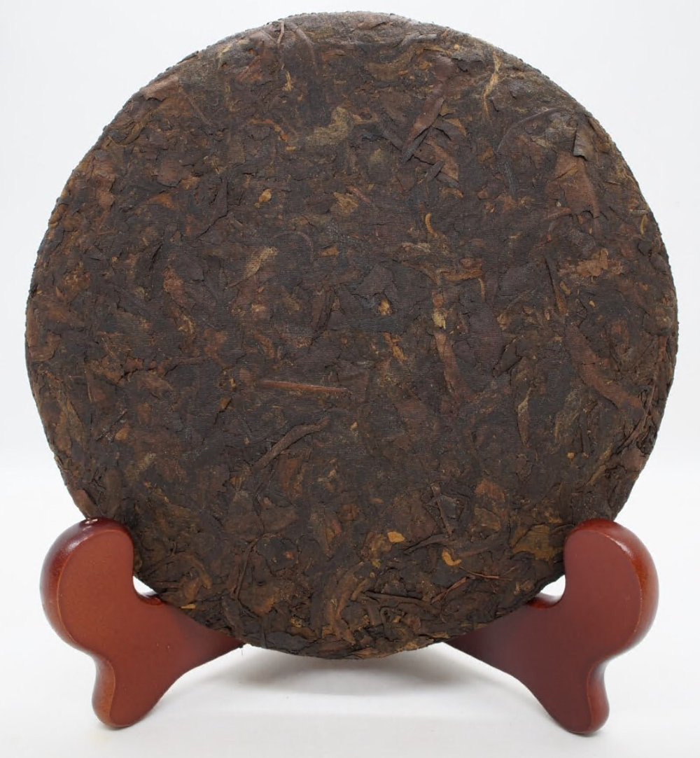 59278 Чай прессованный черный Пуэр Шу "Сэнчжун, 8-летний Аромат Зрелости", ци цзы бин 357гр