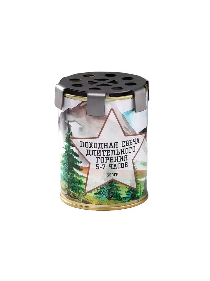 Свеча в жестяной банке походная Звезда 9554365