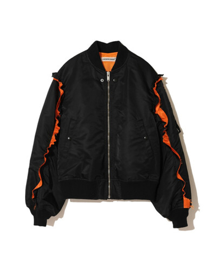 UNDERCOVER БОМБЕР ЧЕРНЫЙ С РЮШАМИ