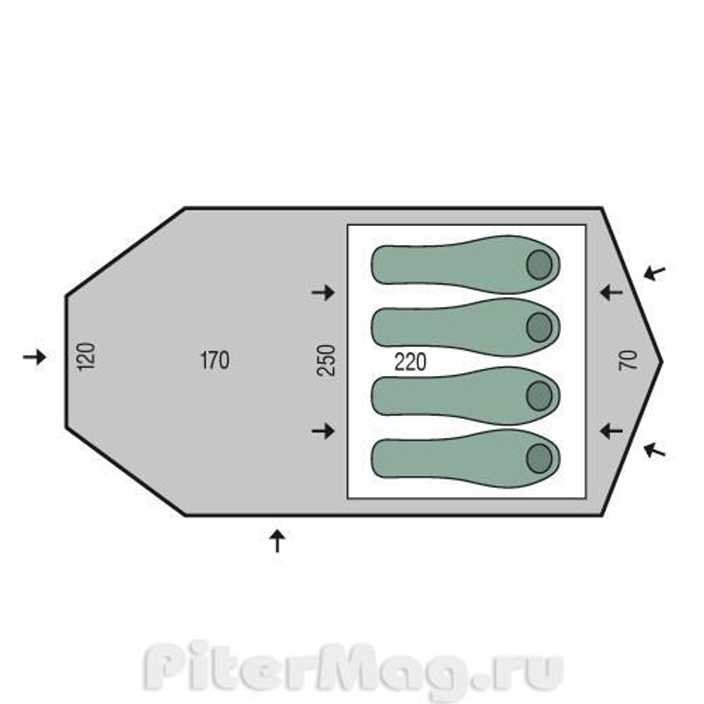 Палатка Pinguin Jupiter 4