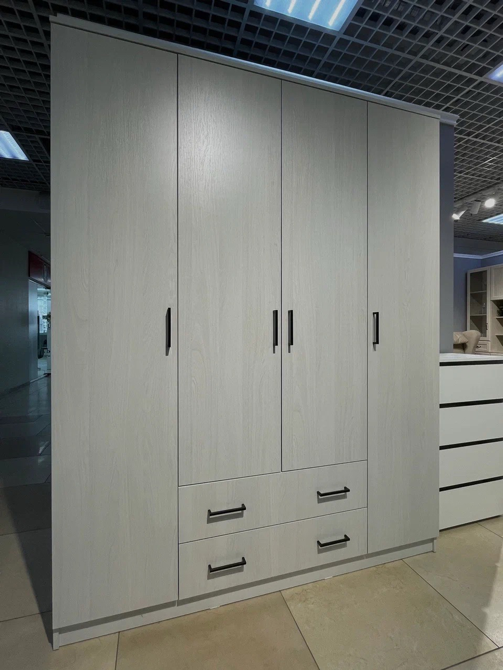 Шкаф распашной «ШК 1» Ясень Анкор светлый 160 см