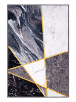 Коврик придверный LUCKY 40x60 ПЭ, серый/белый (треугольники)
