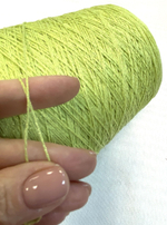 Пряжа на бобине (Италия) 77% мерсеризованный хлопок 23% п/э 100г-650м 210г