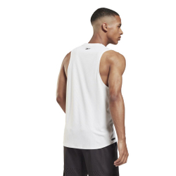 Мужская теннисная футболка Reebok Les Mills Knit Tank Top M - white