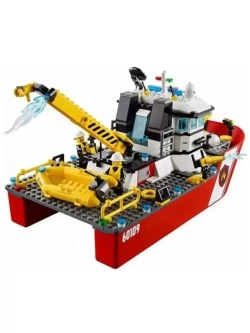 Конструктор Сити Пожарный катер 461 деталь 40019