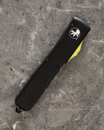 Автоматический складной нож Microtech Ultratech T/E Black Tanto 123-1THQ (желтый-черный) фронталка/выкидуха