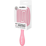 Расческа для сухих и влажных волос С АРОМАТОМ КЛУБНИКИ Solomeya Wet Detangler Brush Paddle Strawberry