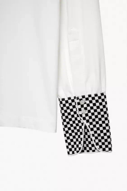 ZARA X STEFANO PILATI КОНТРАСТНАЯ ФУТБОЛКА, БЕЛЫЙ