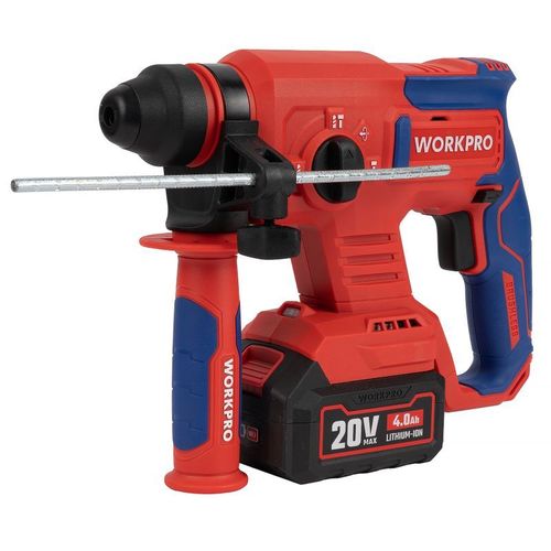 Перфоратор аккумуляторный бесщеточный Workpro 20 В 2х4 Ач
