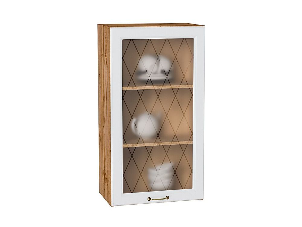 Шкаф верхний с 1-ой остекленной дверцей Ницца