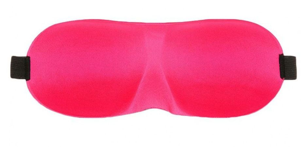 Розовая глухая маска на резинке (Цвет: розовый)