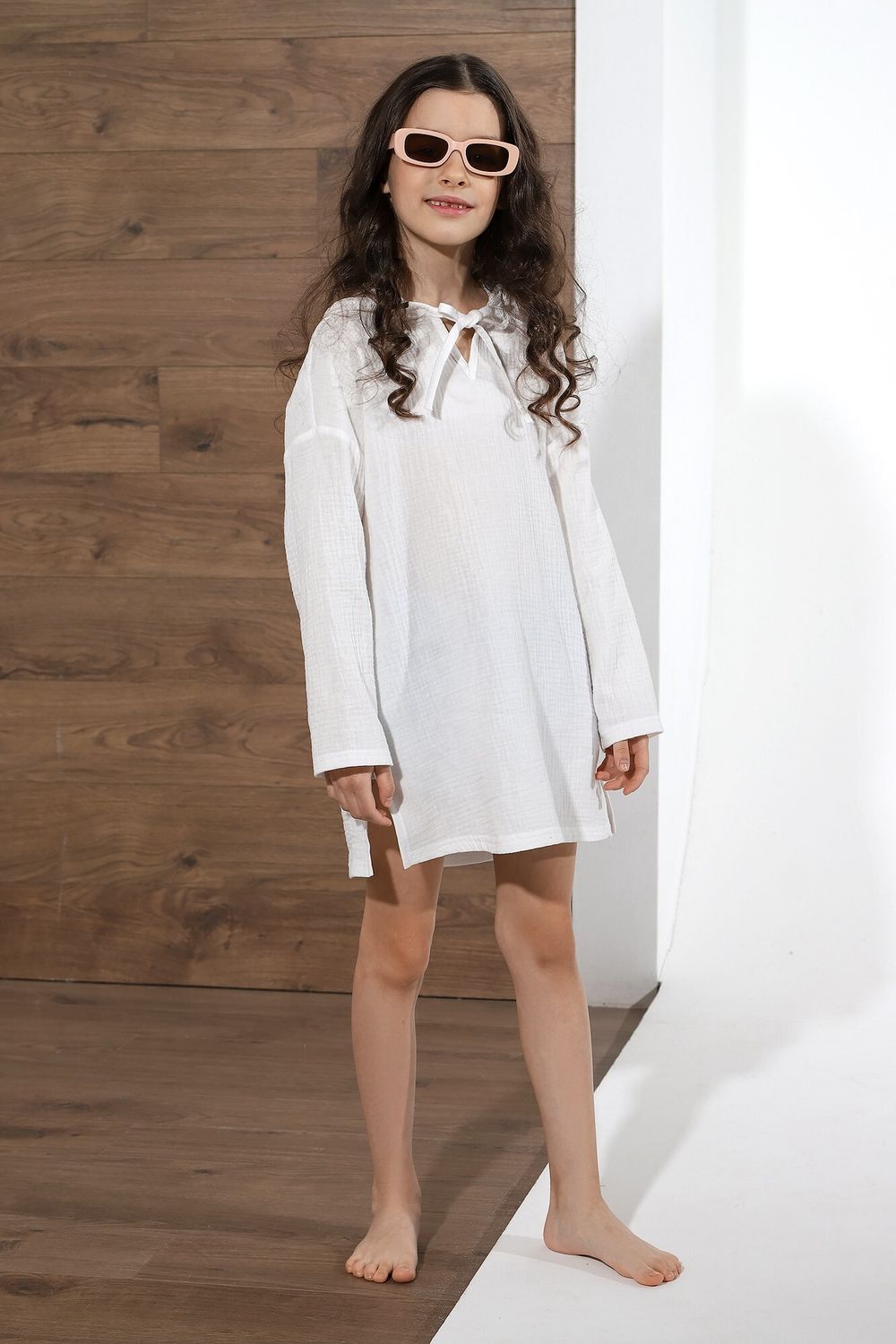 Туника для девочки Пляж-1 Виотекс БЕЛЫЙ