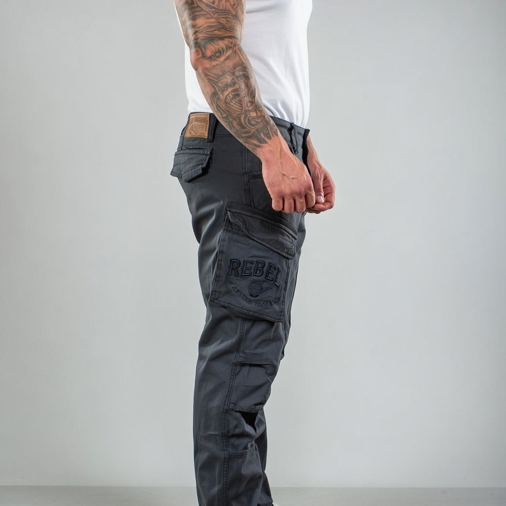 Карго штаны темно-серые Yakuza Premium 3952