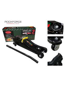 Домкрат подкатной гидравлический 2 т с низким подхватом (h min 80мм, h max 380мм) RockForce##Rock FORCE RF-T820037