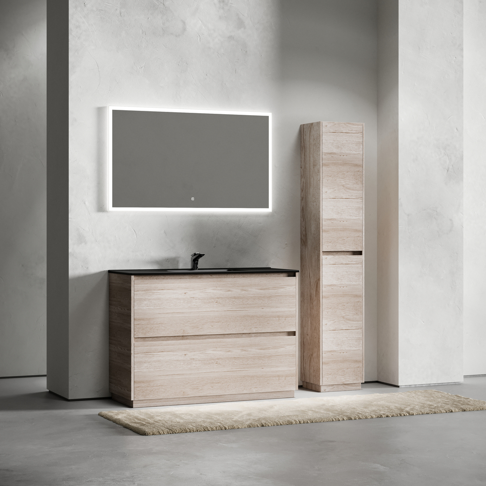 Тумба напольная под раковину Sancos Libra Floor, дуб галифакс натуральный 1190х450х840 мм